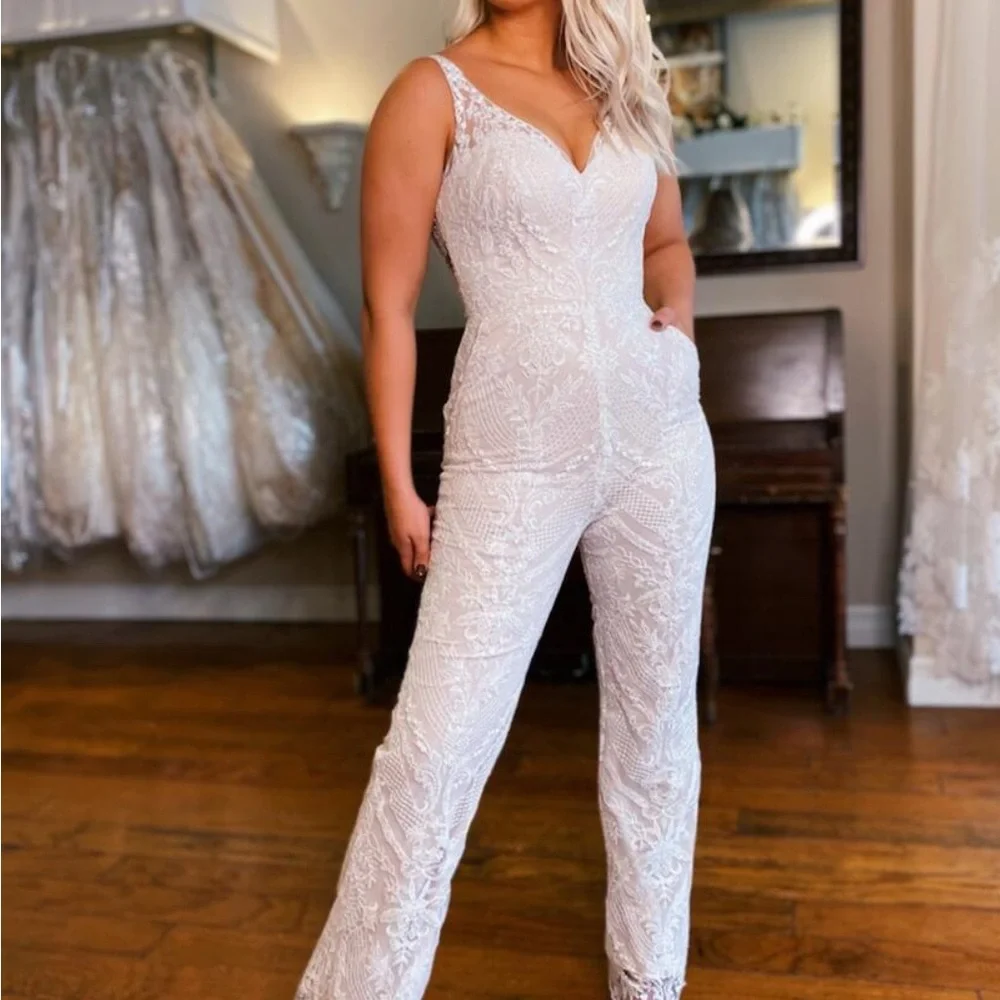 Bridal jumpsuit - Picture 2 of 2